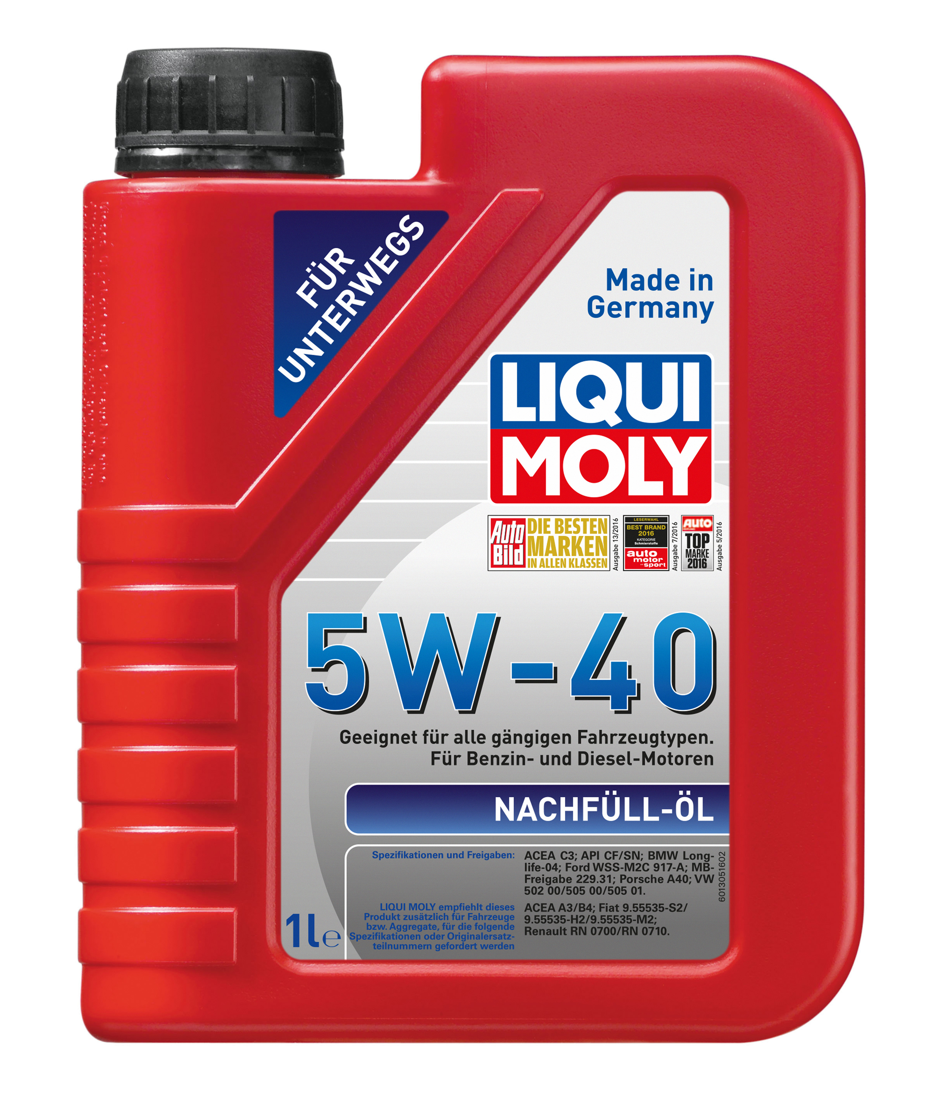 Масло моторное синтетическое "NACHFULL-OIL 5W-40", 1л