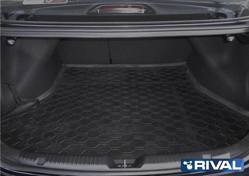 (Rival) Полиуритановые коврики багажника Kia   Cerato SD