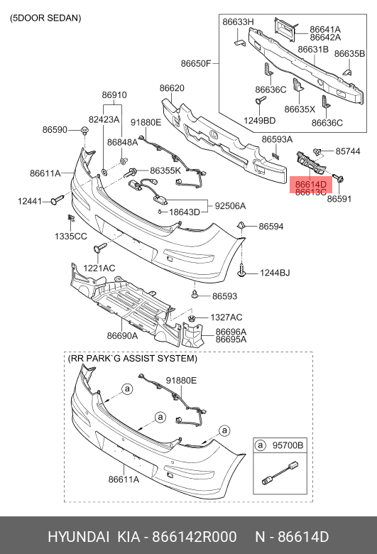 BRACKET ASSY-RR BUMPER SIDE MT