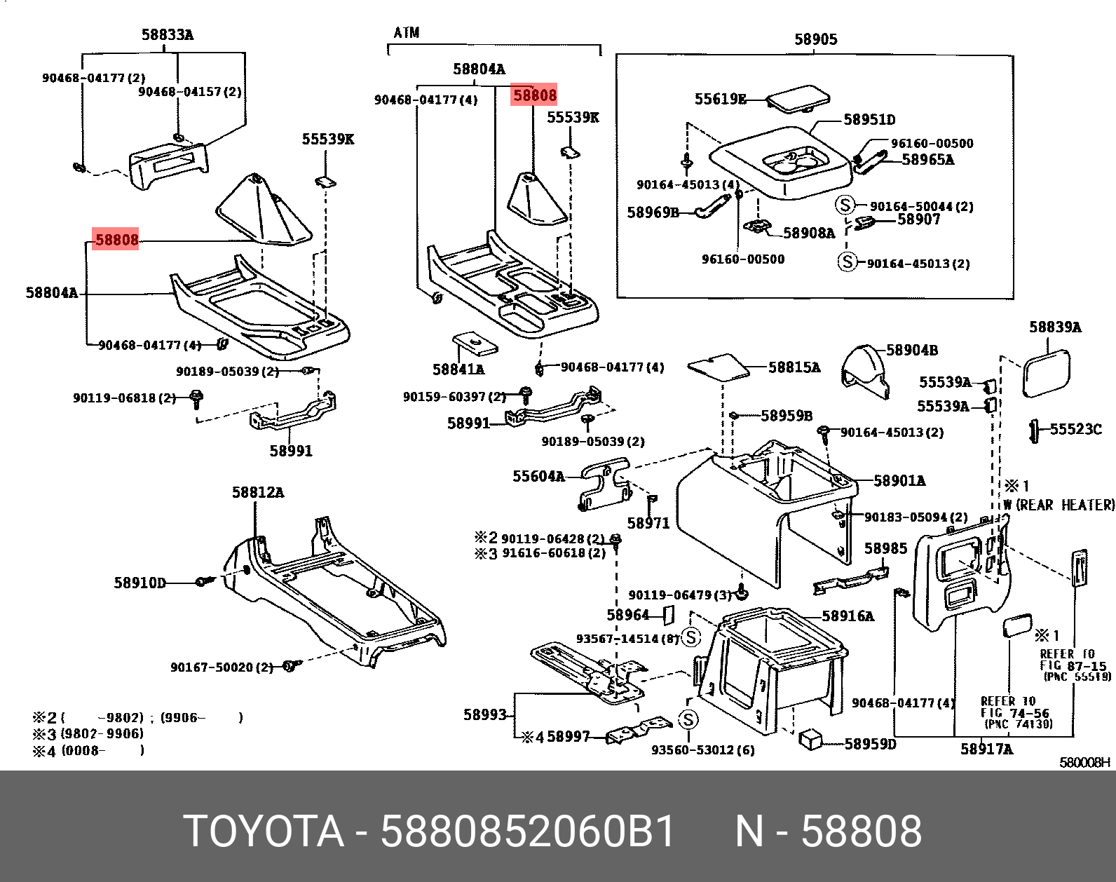 VITZ 200501 - 201012, COVER SUB-ASSY, SHIFTING HOLE