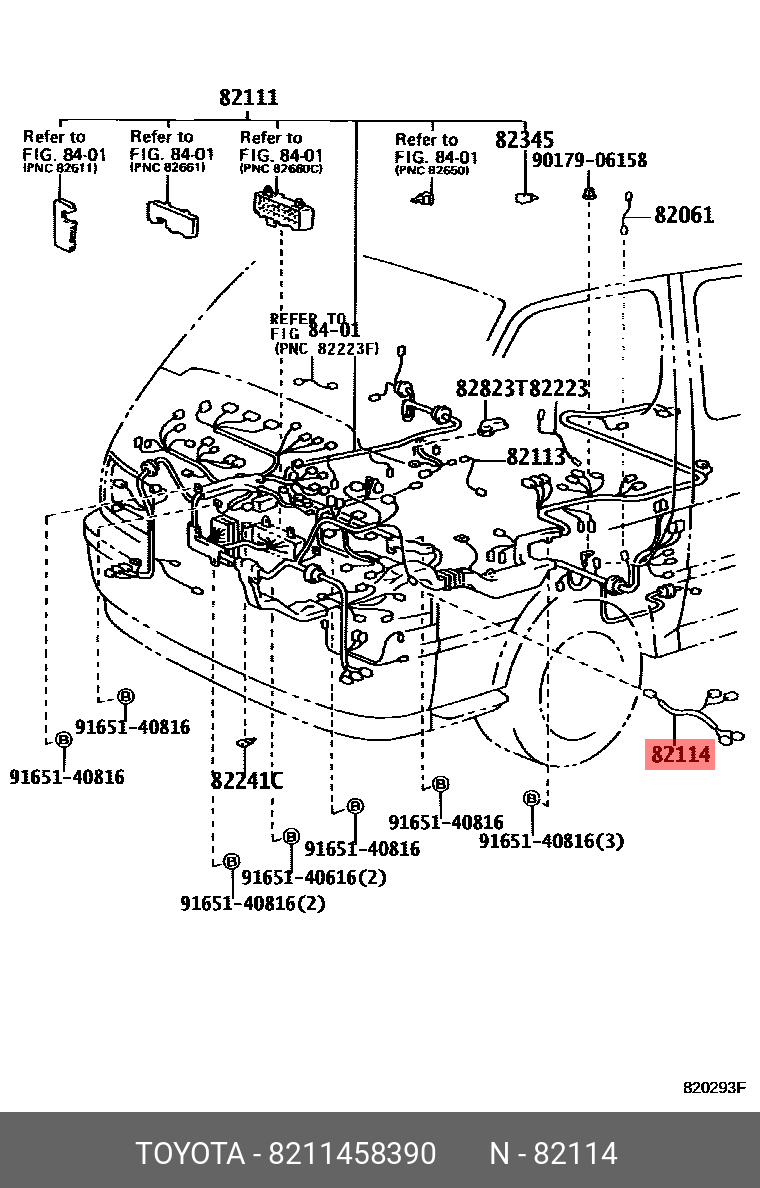 82114-58390 GENUINE TOYOTA 8211458390, ALPHARD/ VELLFIRE/ HV 