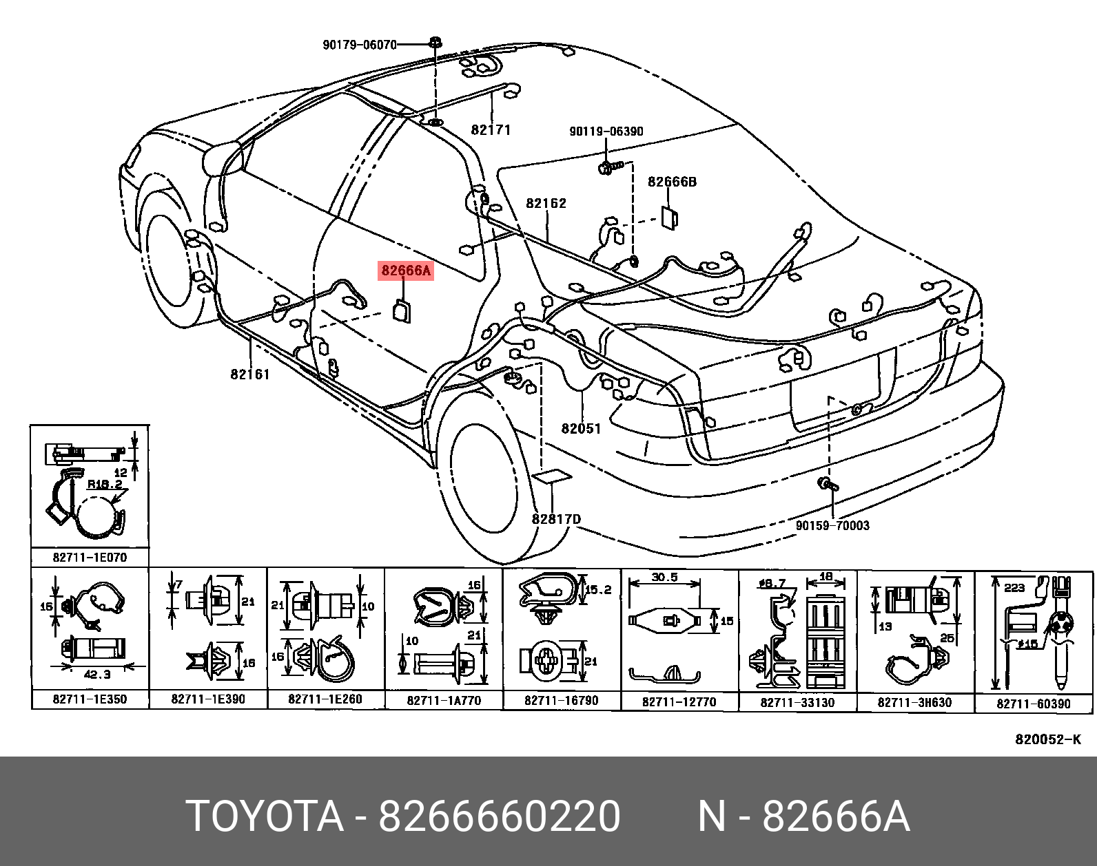 CAMRY 200601 - 201108, HOLDER, CONNECTOR NO.7