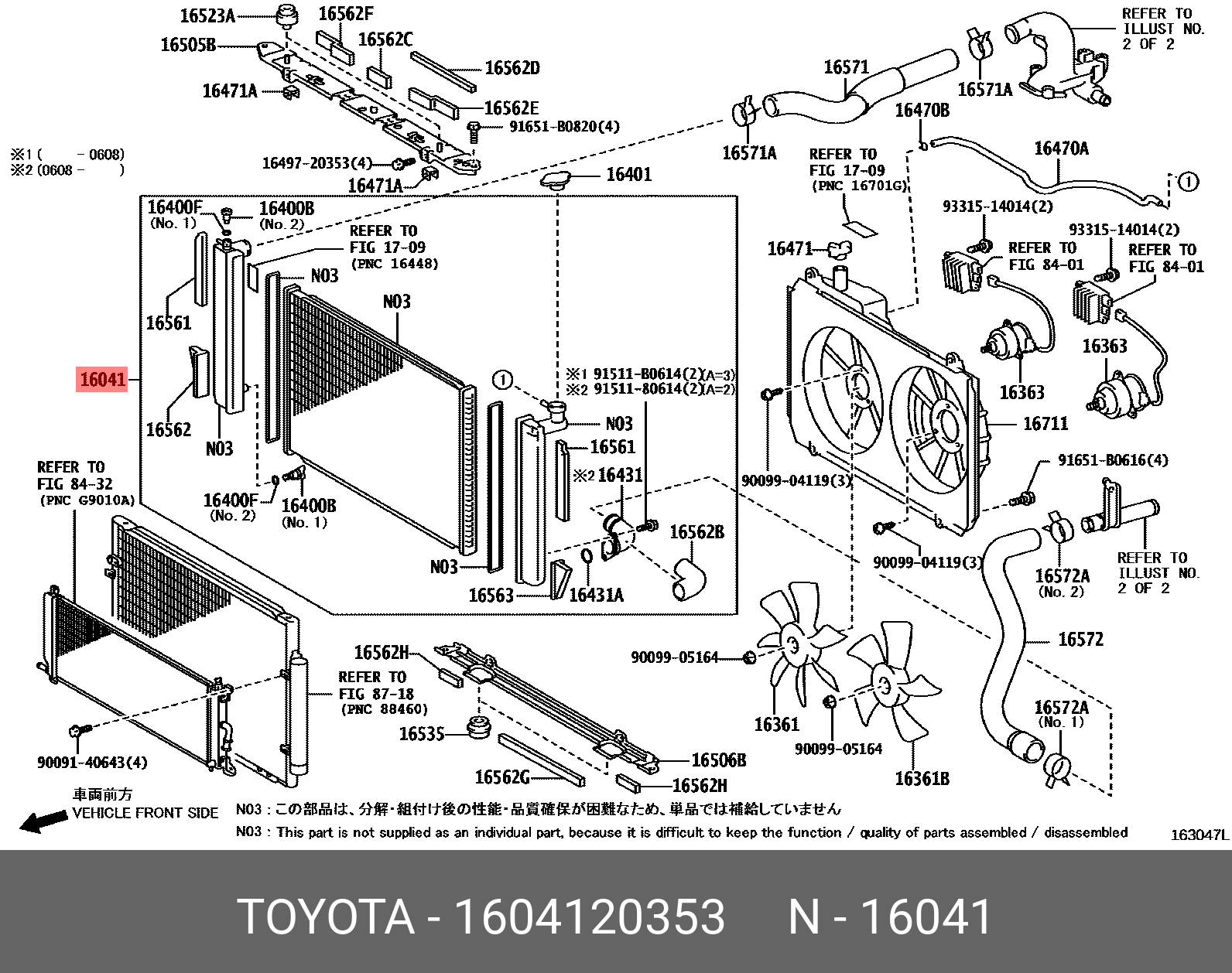 TOYOTA HARRIER MHU38 200503-201206 GENUINE PARTS