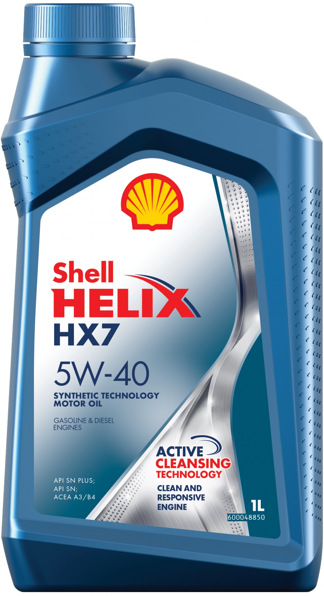 Масло моторное "SHELL Helix HX7 5W-40 API SN/CF; ACEA A3/B3, A3/B4", 1л