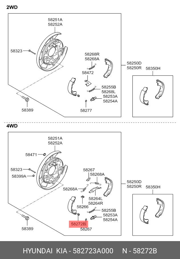 SPRING-SHOE HOLD DOWN