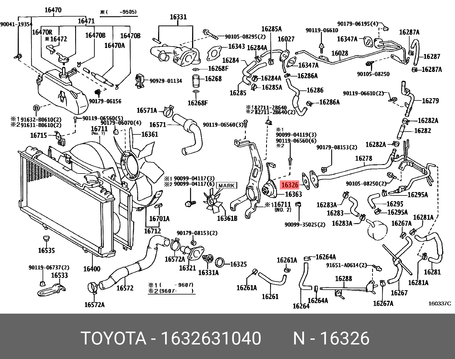 Genuine OE seal ring, 1632631040 for TOYOTA 16326-31040 | eBay