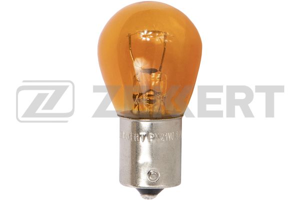 лампа 12V 21w с цоколем (желтая) смещенная
