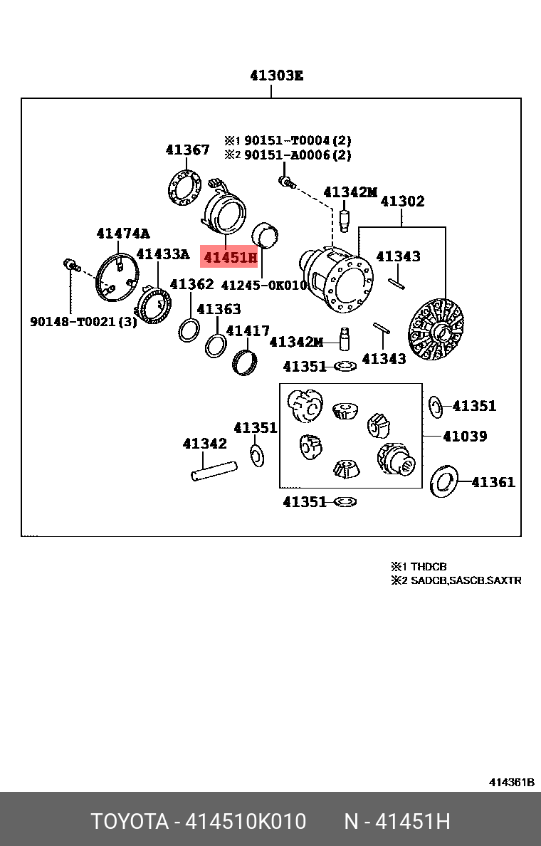 414510K010 GENUINE TOYOTA 414510K010, HILUX 202006, GUN125, COIL