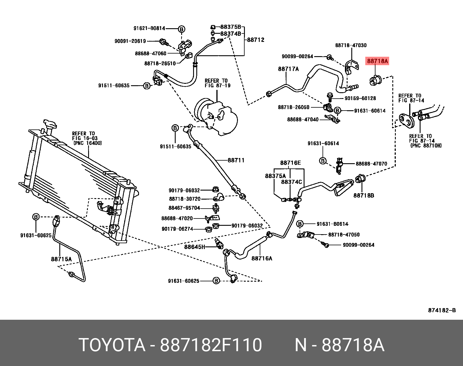 洋楽 FULL CLIP Genuine OE clamp for cooler refrigerant pipe, no.1