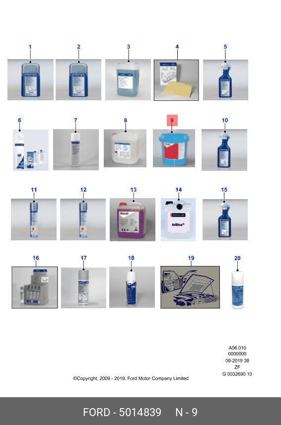 Очиститель рук Ford 5 014 839