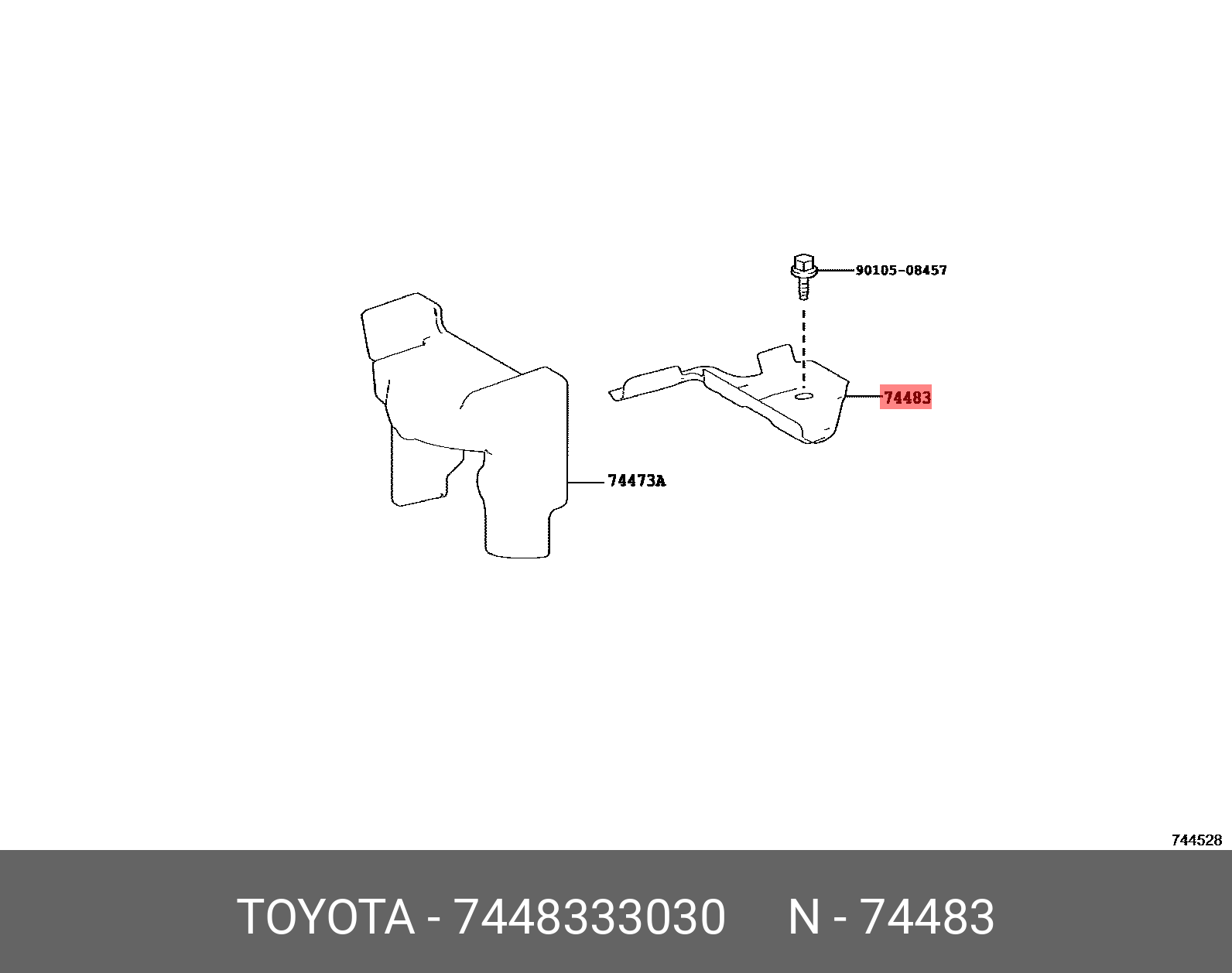 CAMRY 201706-, CLAMP, BATTERY, NO.3