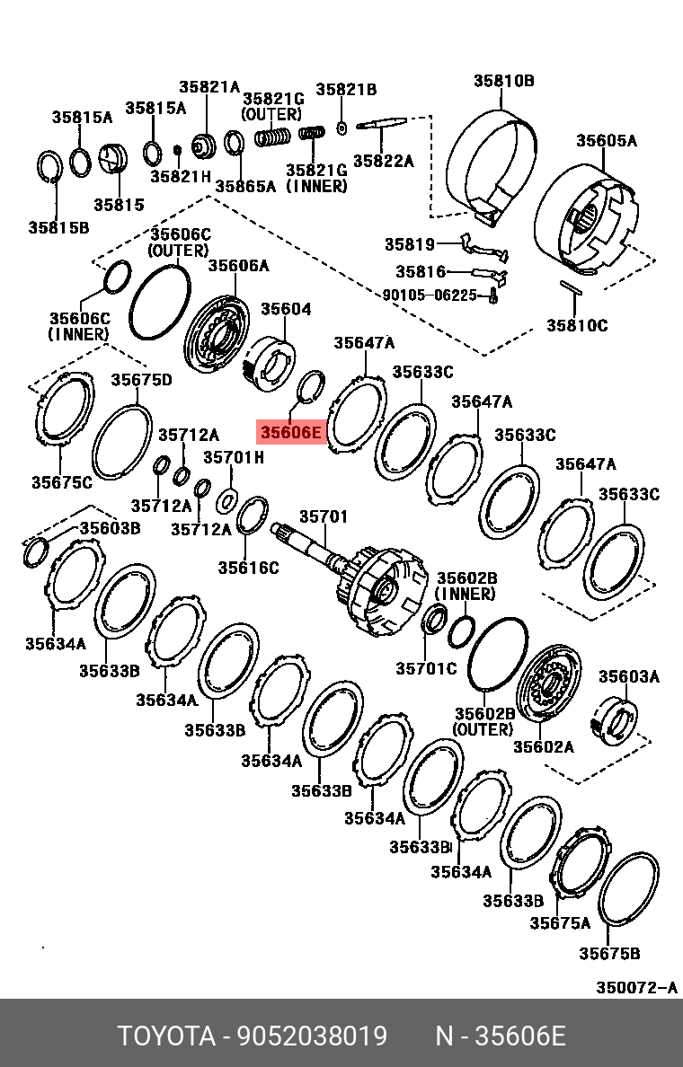 CAMRY 200601 - 201108, RING, SHAFT SNAP (FOR DIRECT CLUTCH PISTON RETURN SPRING)