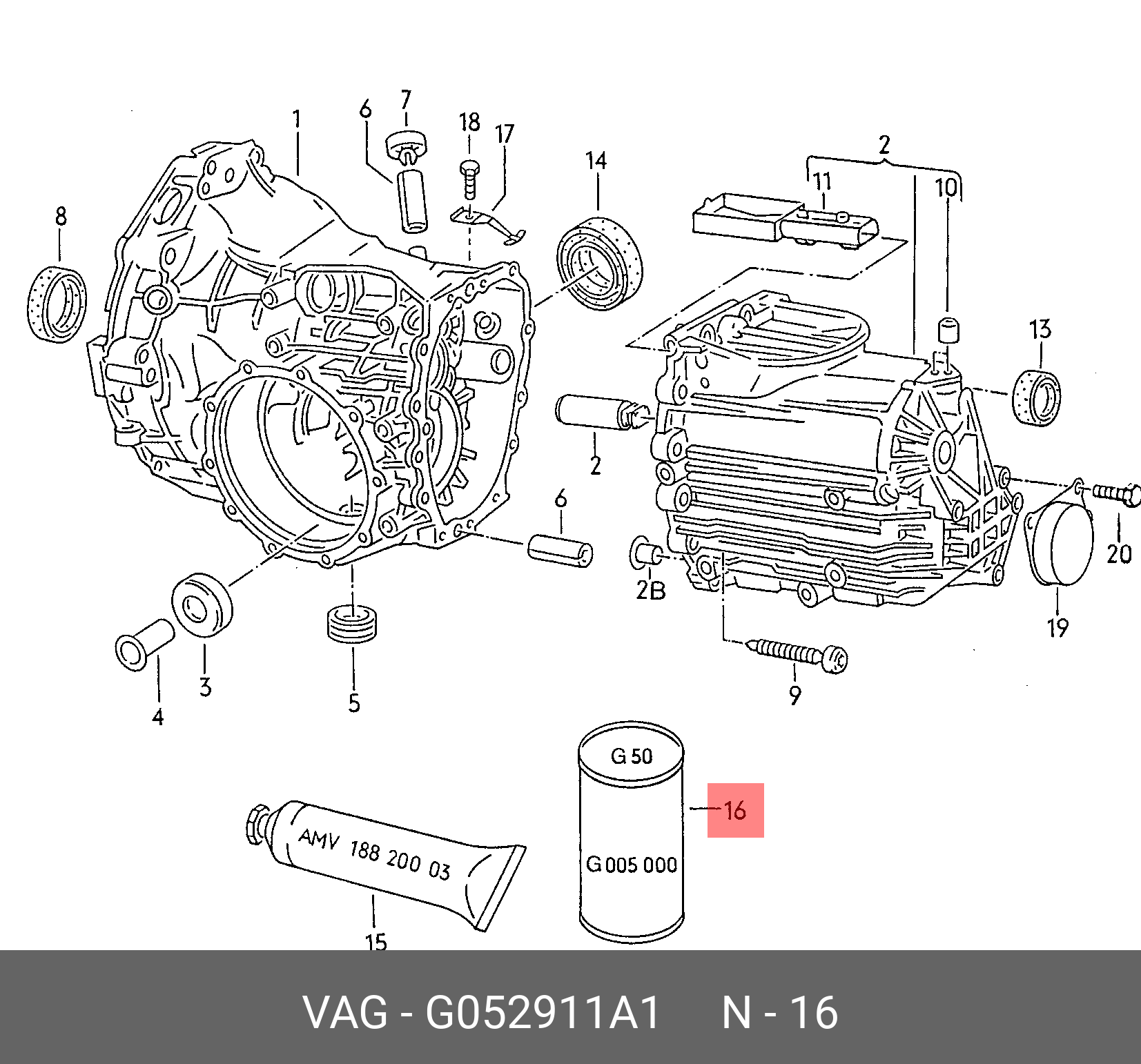 Getriebeoil VAG G   052 911 A1