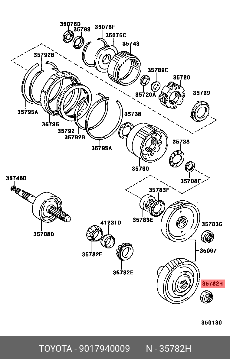 WILL CYPHA 200209 - 200507, NUT(FOR COUNTER DRIVE GEAR)