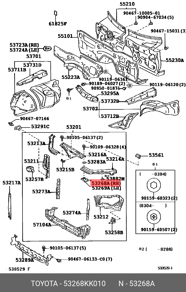 TOYOTA HILUX 202108- GENUINE PARTS