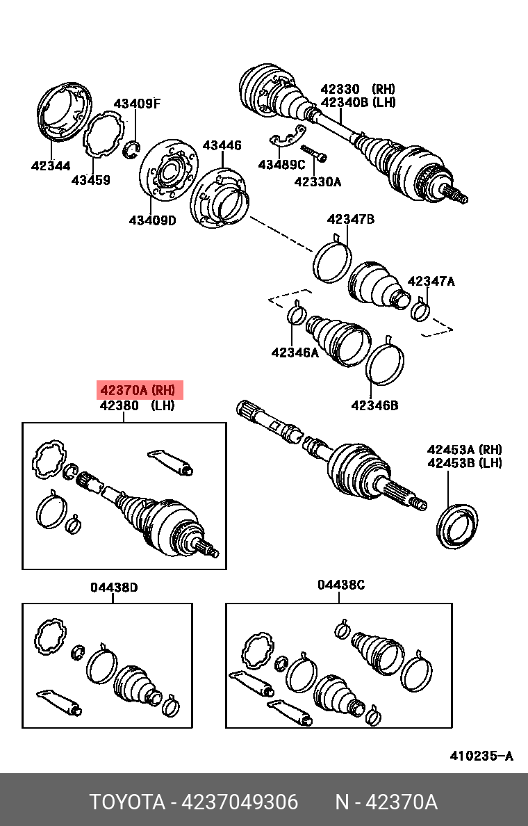 TOYOTA HARRIER 201312 - 202005 GENUINE PARTS