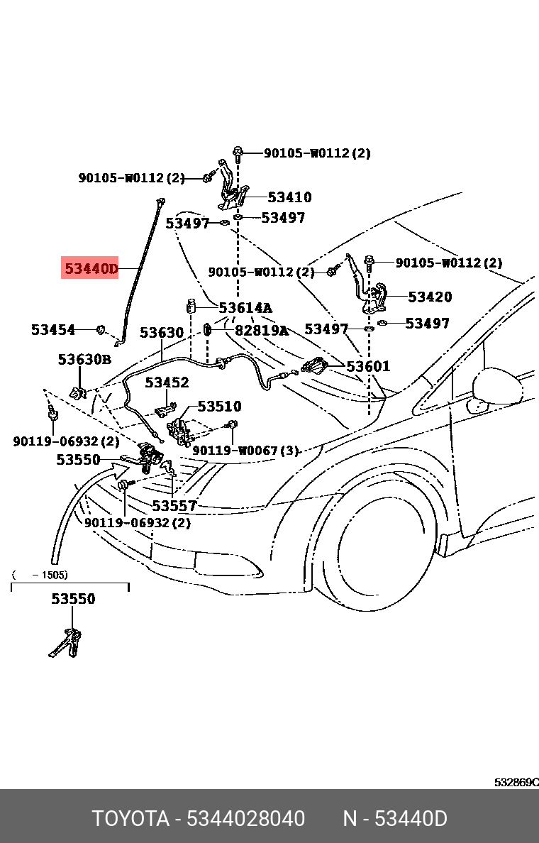 TOYOTA ESTIMA 200601 - 201910 PARTS