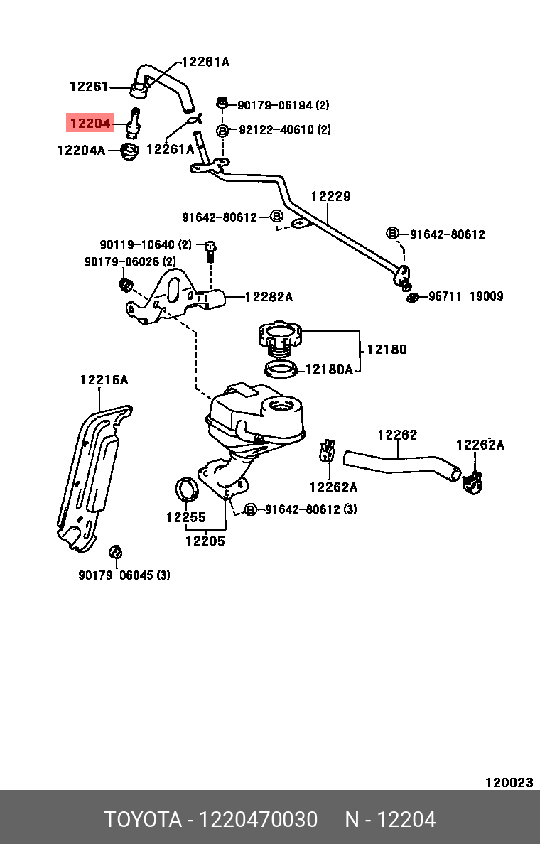 12204-70030 GENUINE TOYOTA 1220470030, LAND CRUISER 202107 -, FJA300 ...