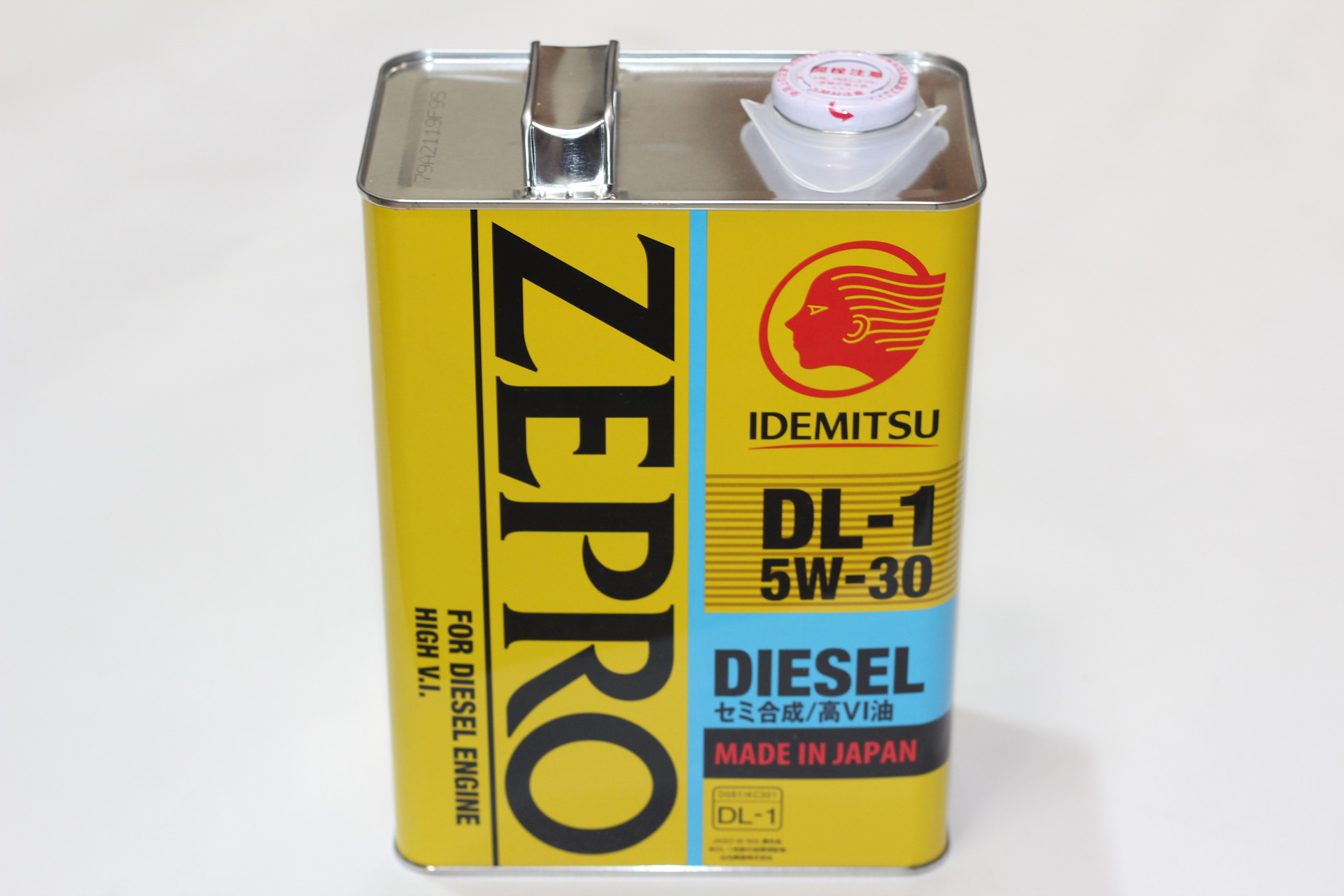 Масло моторное "IDEMITSU Zepro Diesel DL-1 5W-30 ACEA C2, API CF, JASO DL-1", 4л