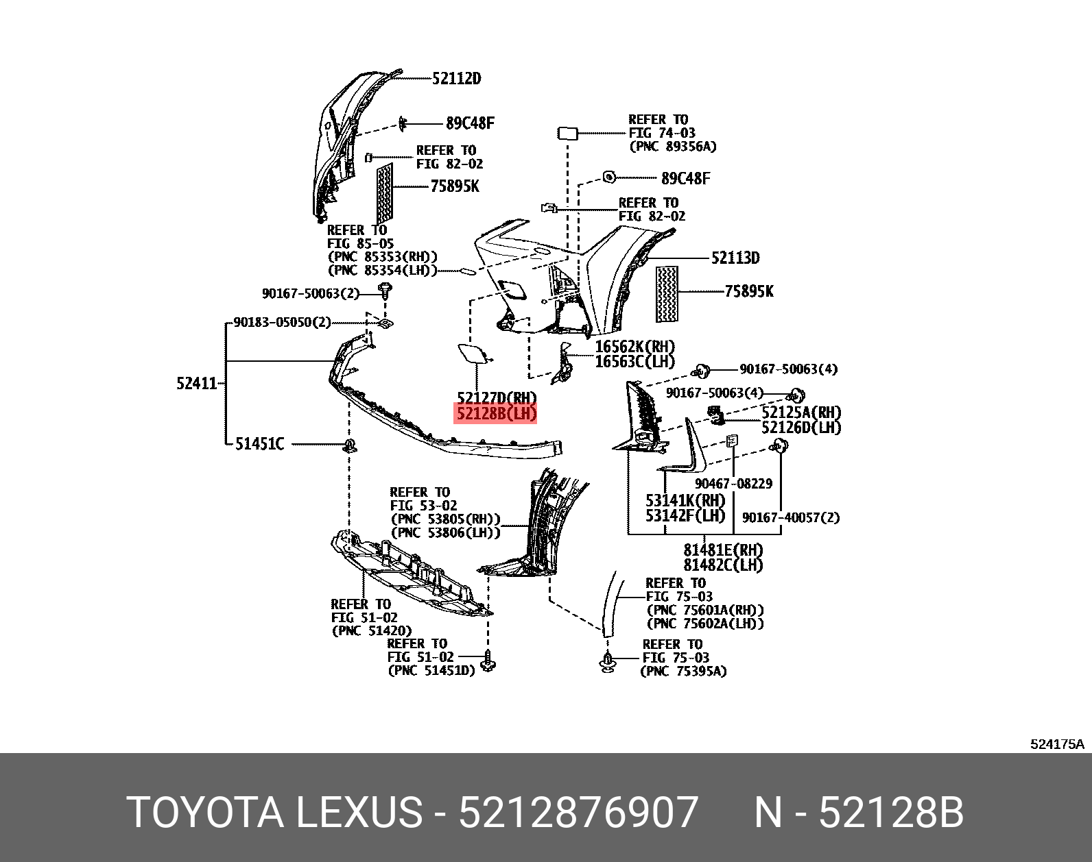 Amazon.com: Genuine Toyota 52115-02170 Bumper Side Support