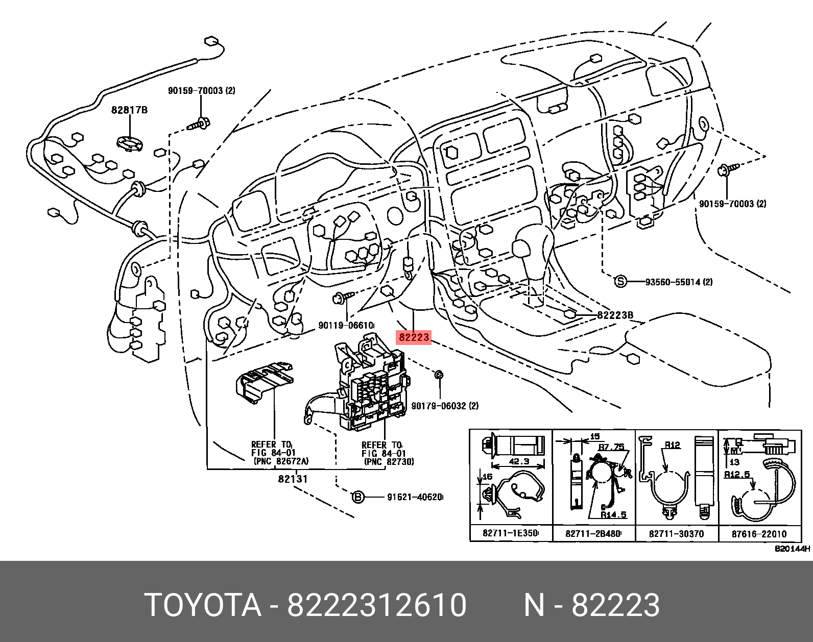 COROLLA 199505 - 200008, WIRE, SWITCH