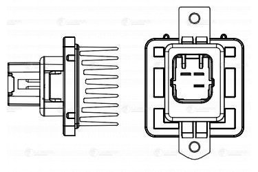 Резистор электровентилятора отопителя