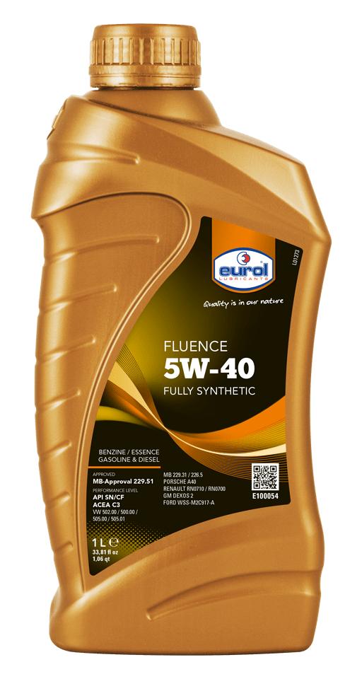 Масло моторное синтетическое 'Fluence 5W-40', 1л