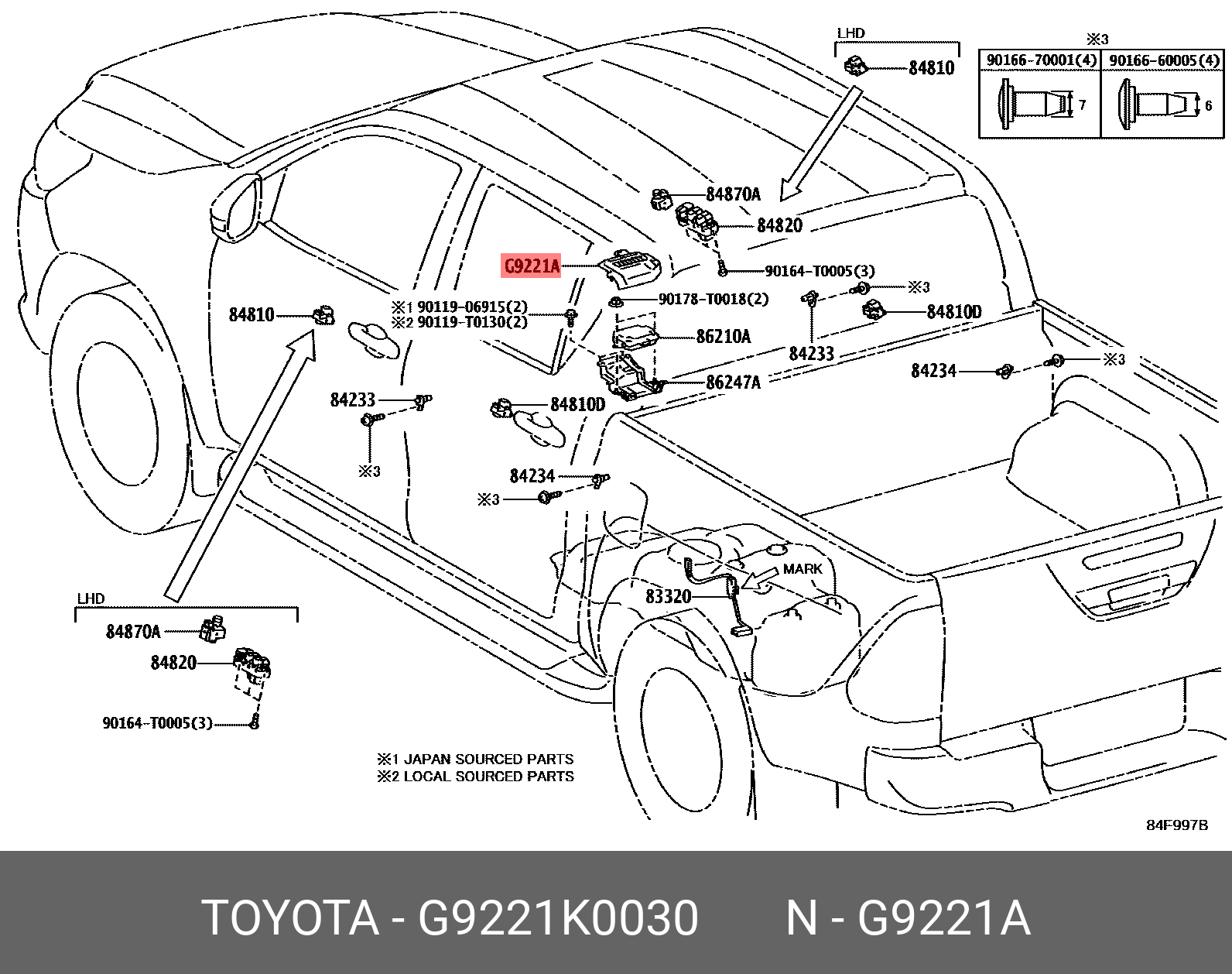 TOYOTA AQUA 202106- GENUINE PARTS