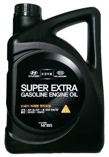 Масло моторное "HYUNDAI Super Extra Gasoline 5W-30 SL, GF3", 4л