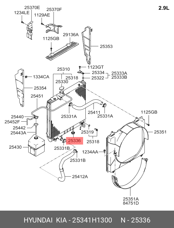 SUPORT CAUCIUC RADIATOR HY