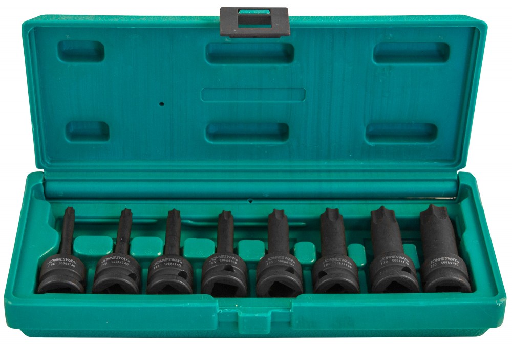 S06A408S Набор ударных головок "TORX" 1/2DR"Т30- T80 78мм, 8 предметов