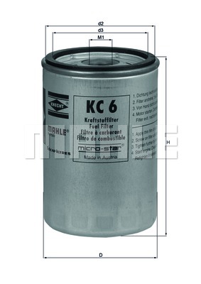 Фильтр топливный KC 6