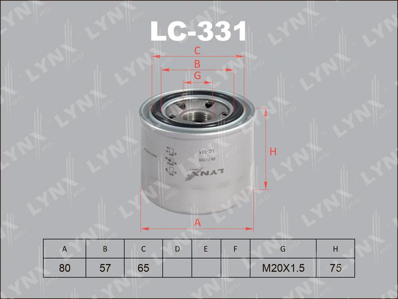 LC331/ Фильтр масляный LYNX