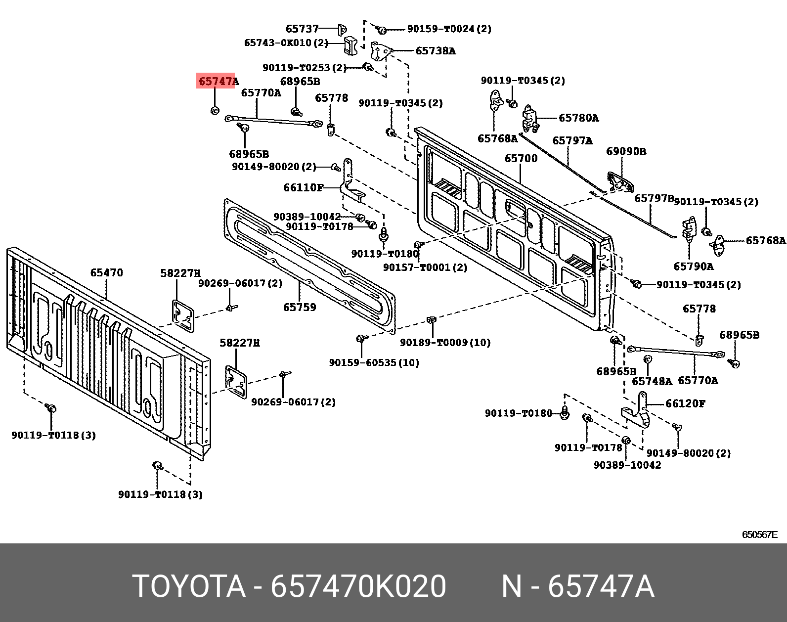 TOYOTA HILUX 202006- GENUINE PARTS