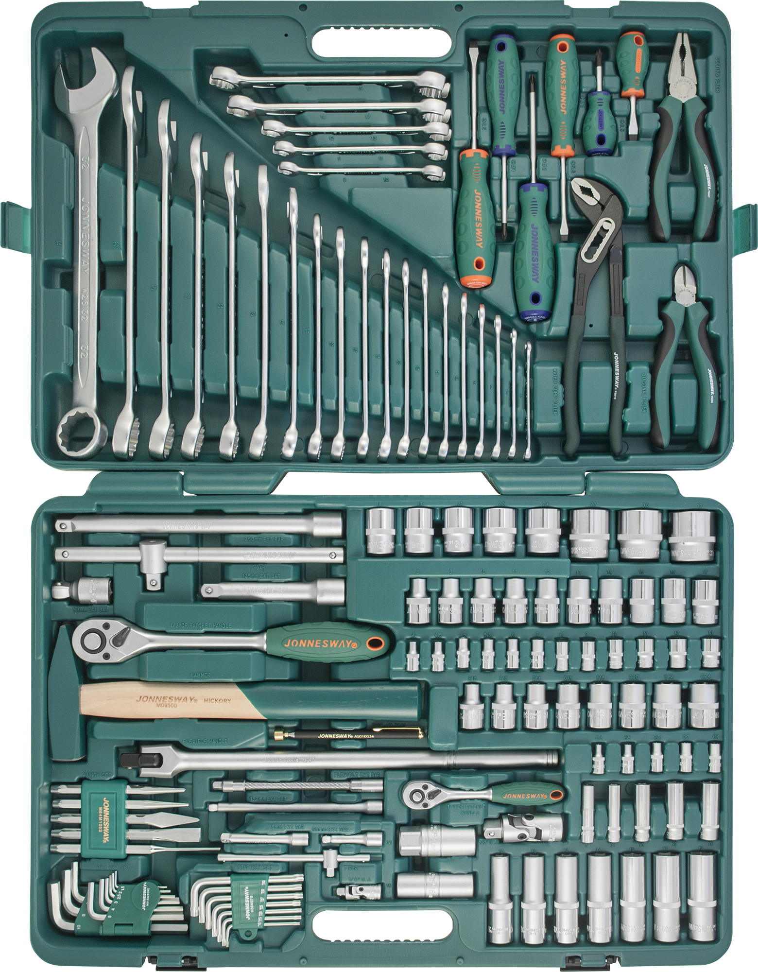 S04H524127S Набор инструмента универсальный 1/2", 1/4"DR, 127 предметов