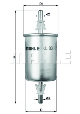 Фильтр топливный KL 83