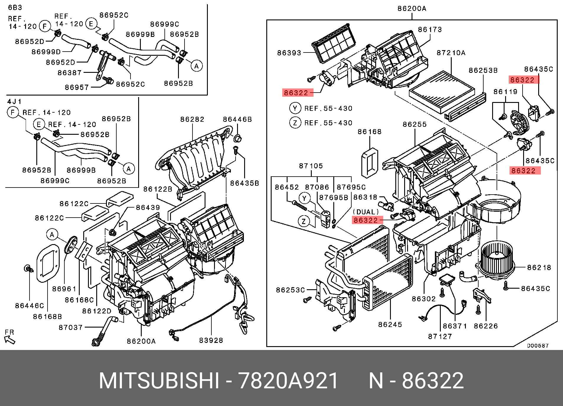 カーナビ MITSUBISHI / NR-MZ03 / MAP:2011 Genuine OE MotorHeater Control 7820A921 for Mitsubishi 7820