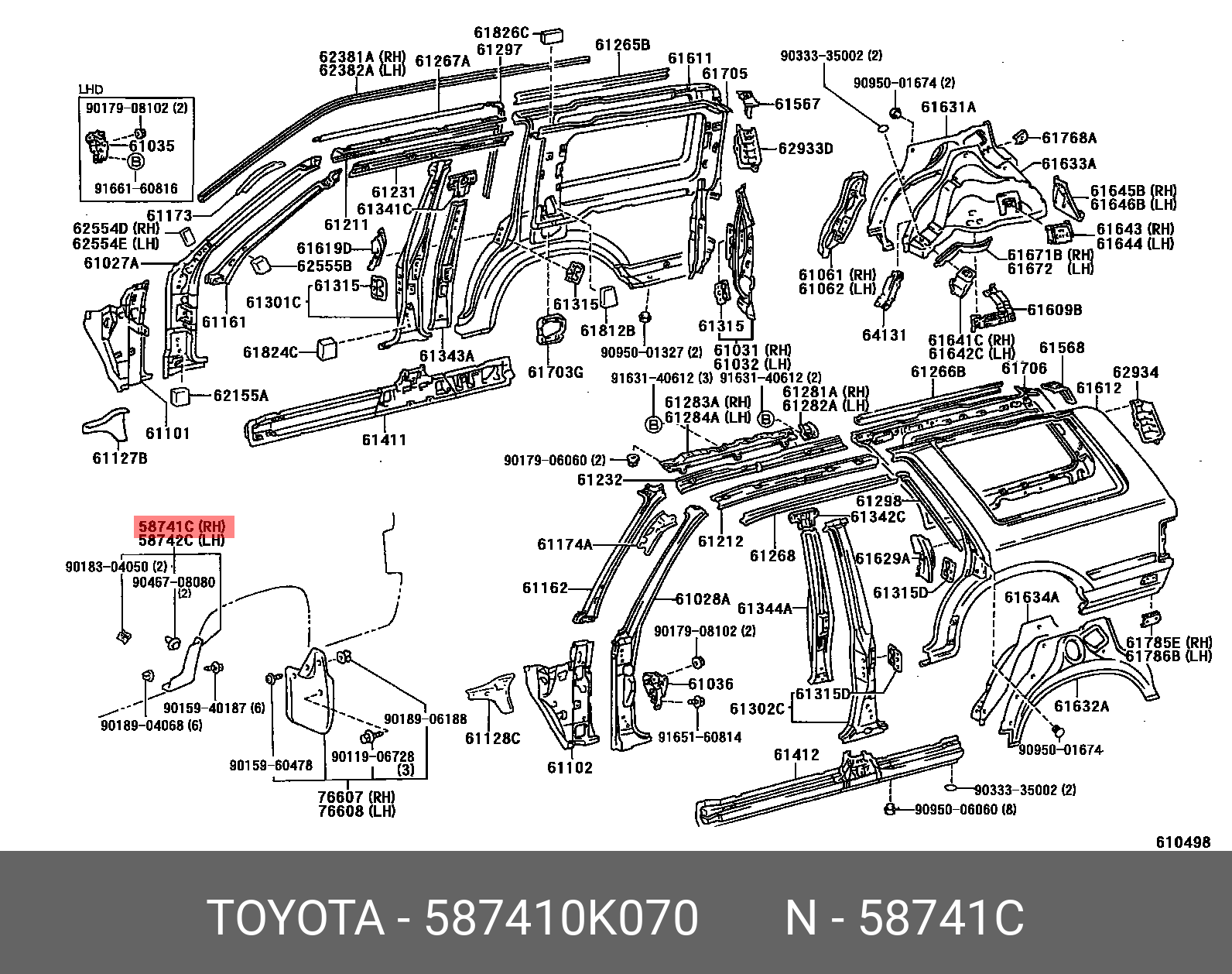 TOYOTA HILUX 201708- GENUINE PARTS