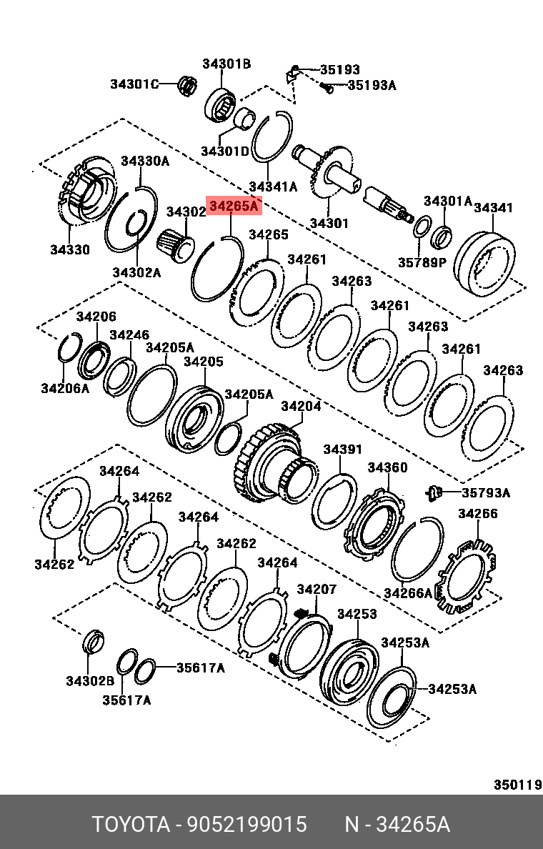 COROLLA LEVIN 198705 - 199106, RING, HOLE SNAP (FOR UNDERDRIVE CLUTCH FLANGE NO.2)