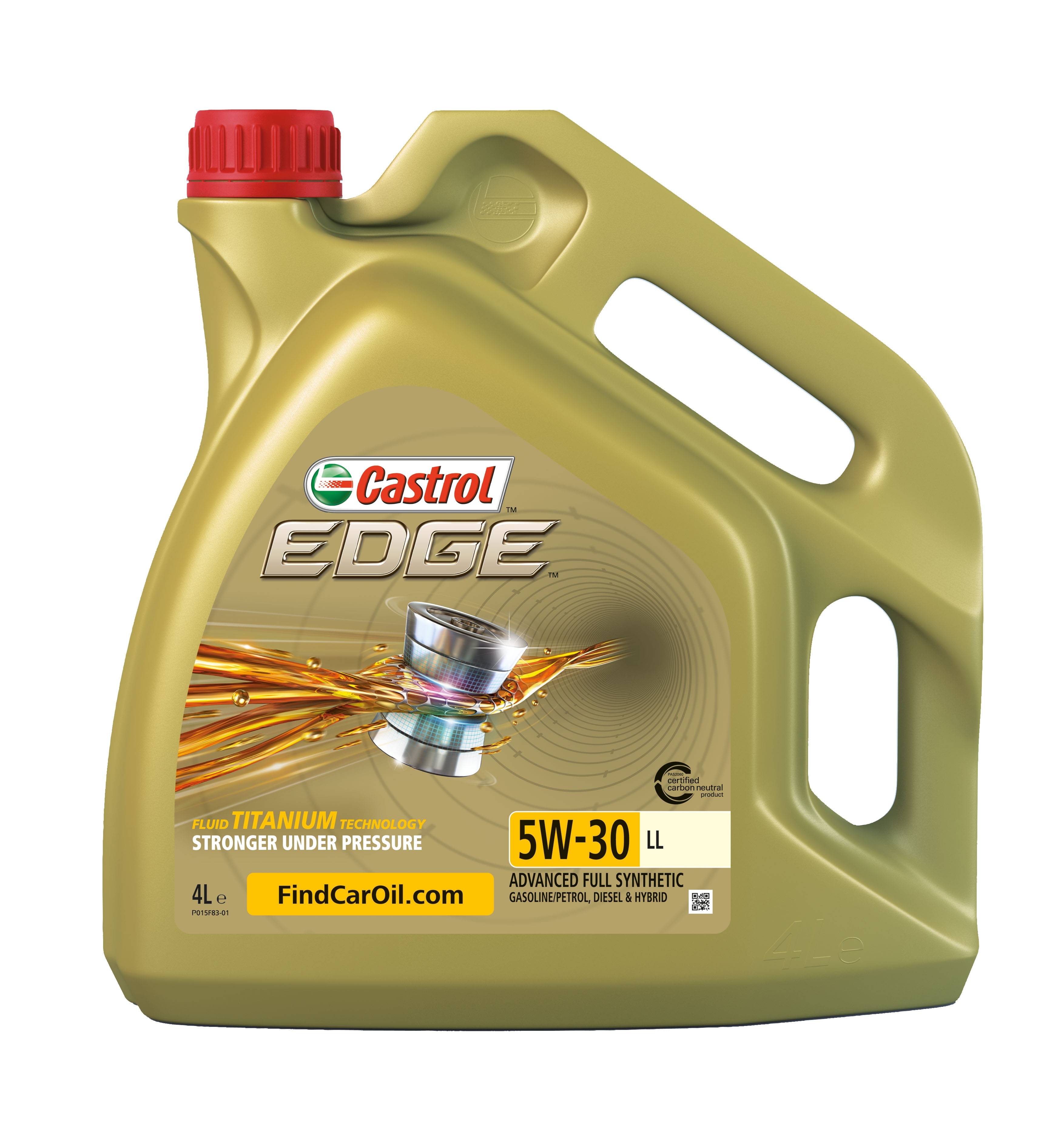 Масло моторное "CASTROL EDGE LL Titanium FST 5W-30 ACEA C3", VW 504 00/507.00 4л