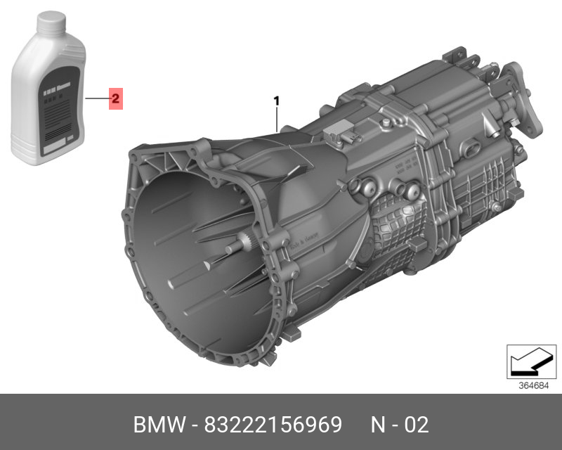 MTF LT-5 BMW 83 22 2 156 969