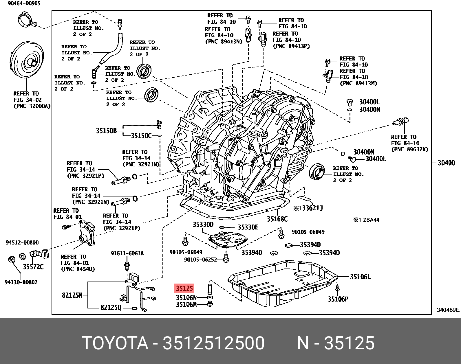 35125-12500 GENUINE TOYOTA 3512512500, HARRIER 202006-, MXUA80 