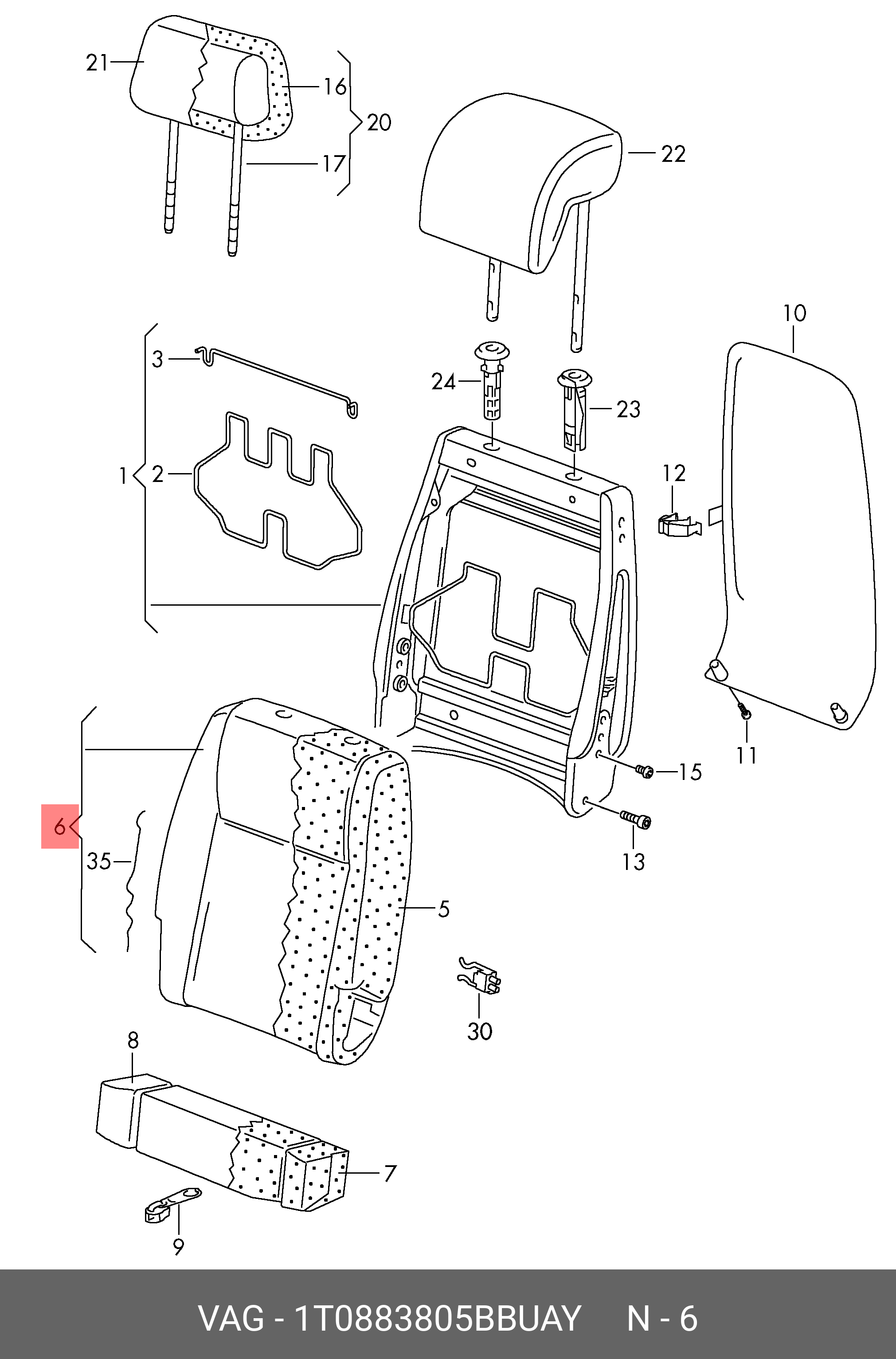 1T0 883 805 BB UAY VAG 