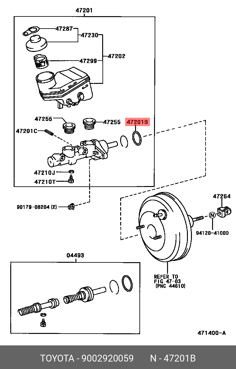 WILL CYPHA 200209 - 200507, RING, O(FOR BRAKE MASTER CYLINDER)