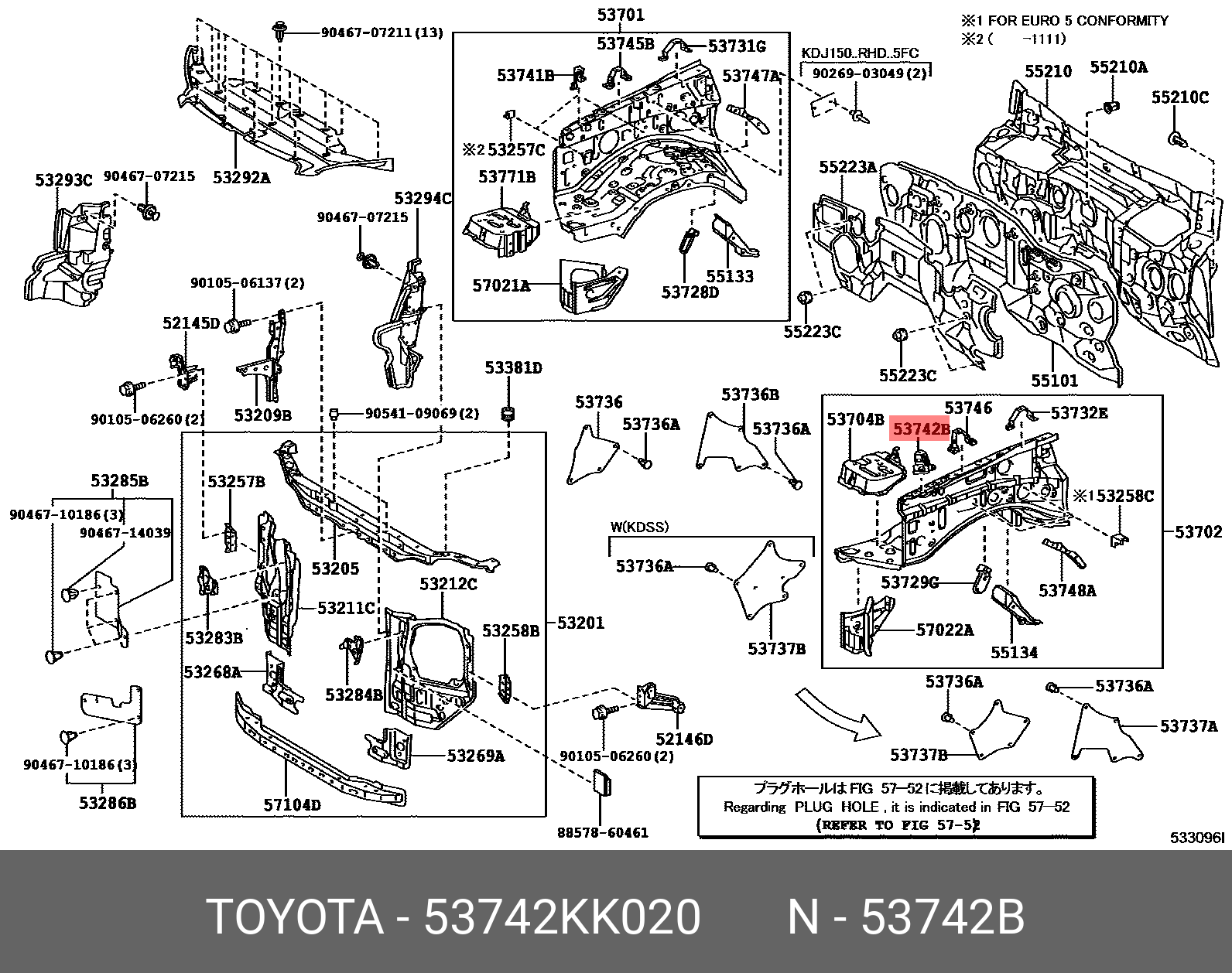 Каталог деталей тойота. Land Cruiser Prado 120 передняя часть схема. Передний мост Toyota Land Cruiser Prado 150 схема. Toyota Land Cruiser 150 передняя панель на схеме. 5373160080 Toyota.