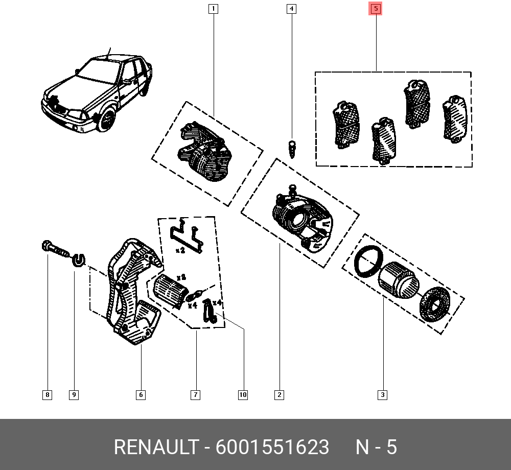 PLACUTE FRANA 1304 DIESEL / SOLENZA