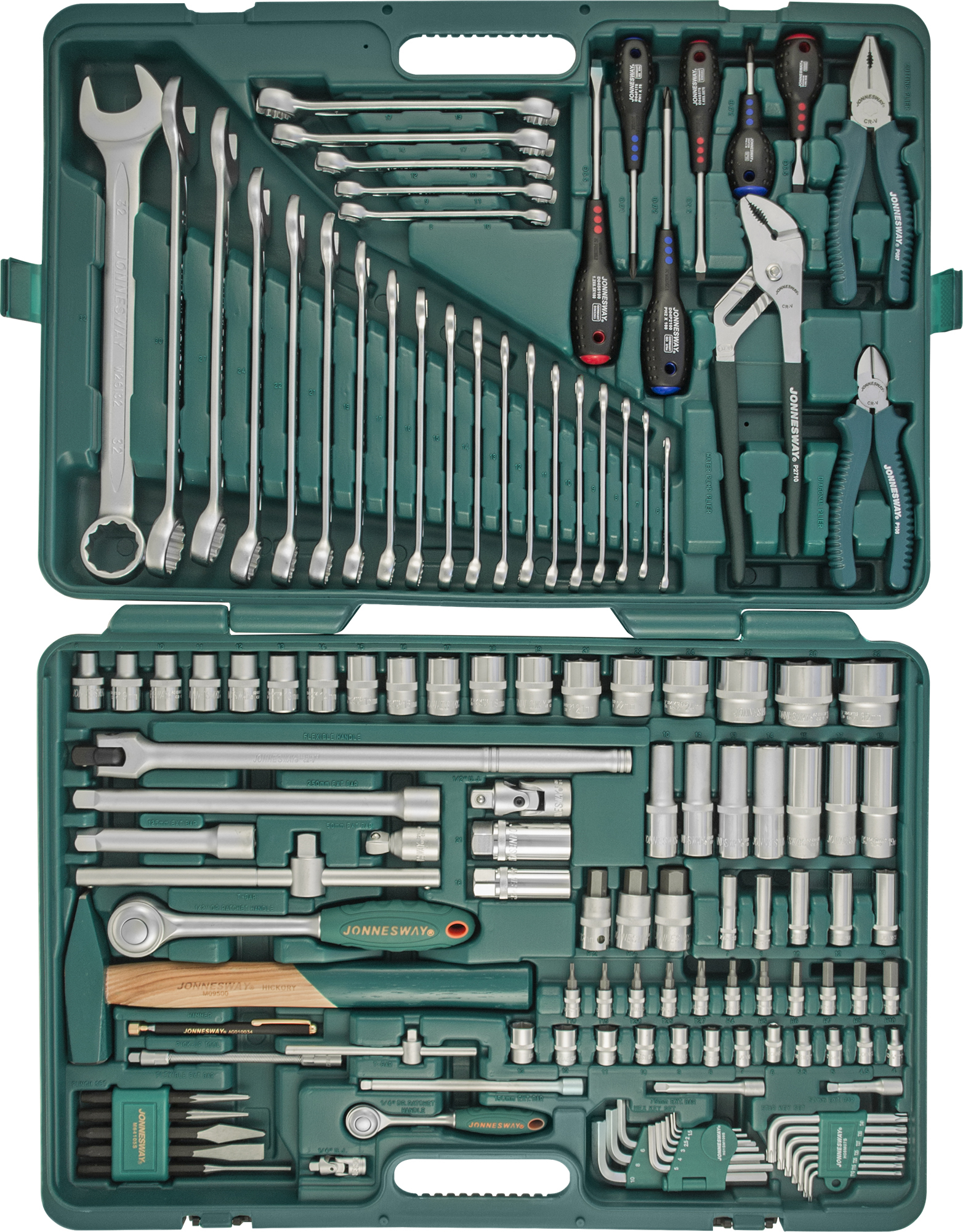 S04H524128S Набор инструмента универсальный 1/4", 1/2"DR, 128 предметов