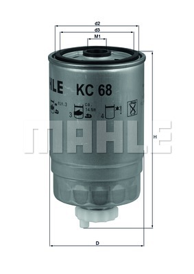 Фильтр топливный KC 68