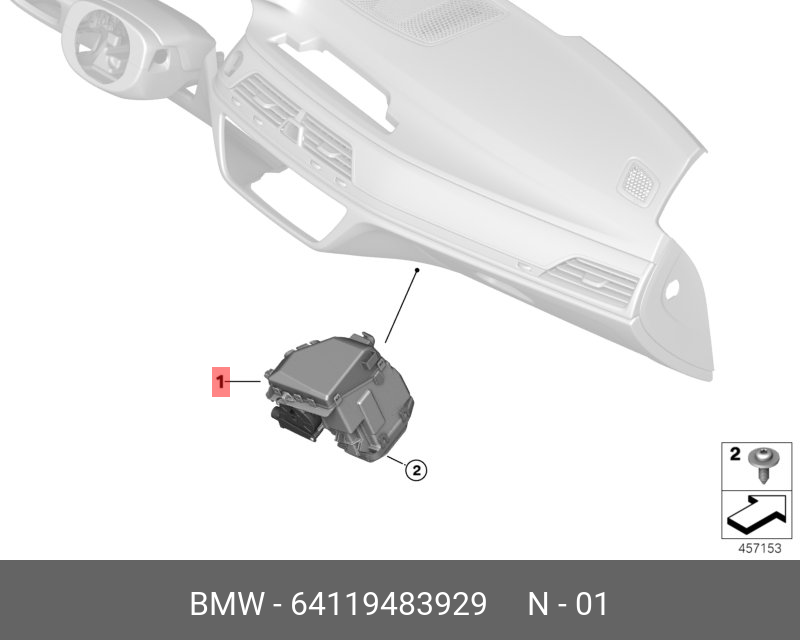 BMW Genuine 750i 740i G12 G30 X6 G06 X7 G07 HVAC Air Freshener Cleaner OEM
