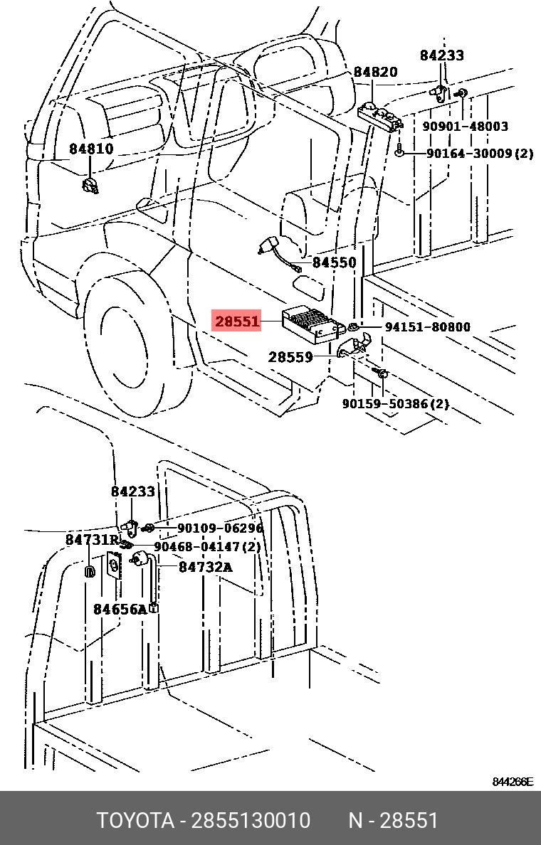 2855130010 GENUINE TOYOTA LAND CRUISER PRADO 201708, CONTROLLER, GLOW